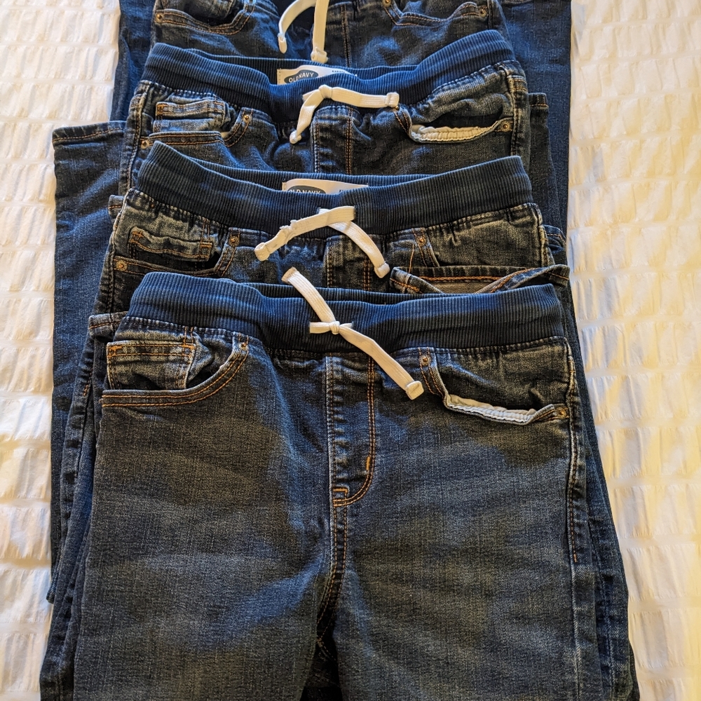 Four Pairs of Old Navy Karate Jeans